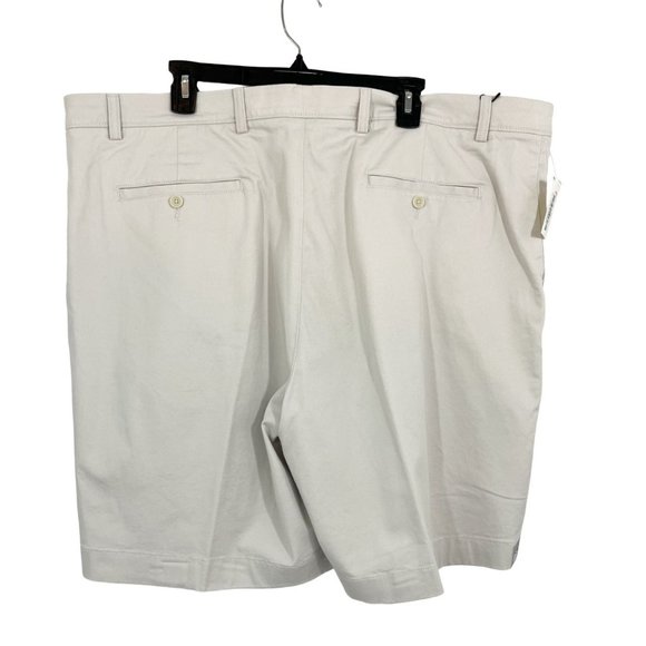 Roundtree & Yorke NEW Classic Fit Pleat Front Shorts Cotton Big Man - Size 46 - Picture 2 of 8